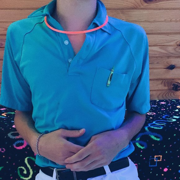 sun casuals Other - Vintage 80s Sun Casuals Blue Short sleeve Polo
